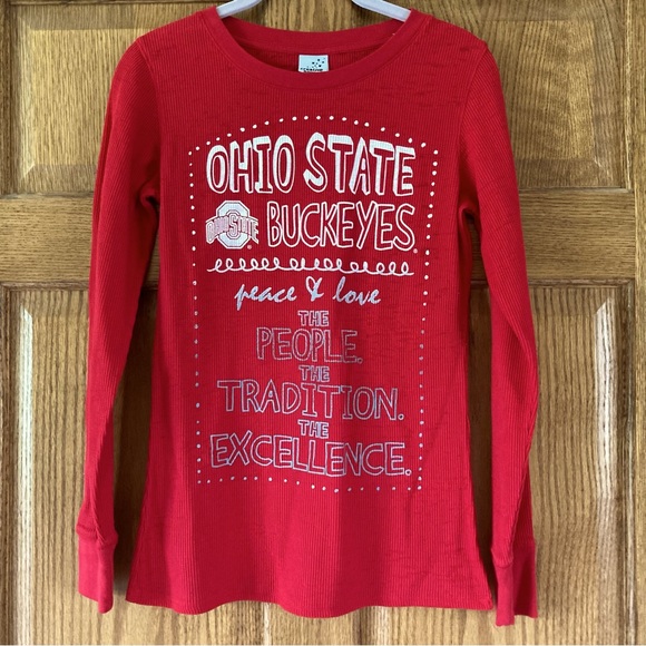 5/$15 Creative Apparel Ohio State Waffle-knit LS Tee Medium (BUNDLE ONLY) - Picture 1 of 8